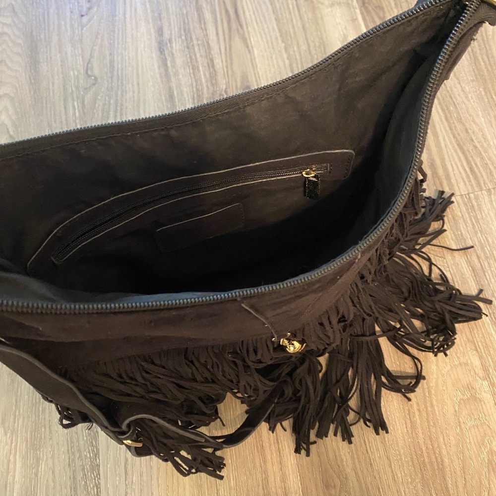 Express purse - Black suede